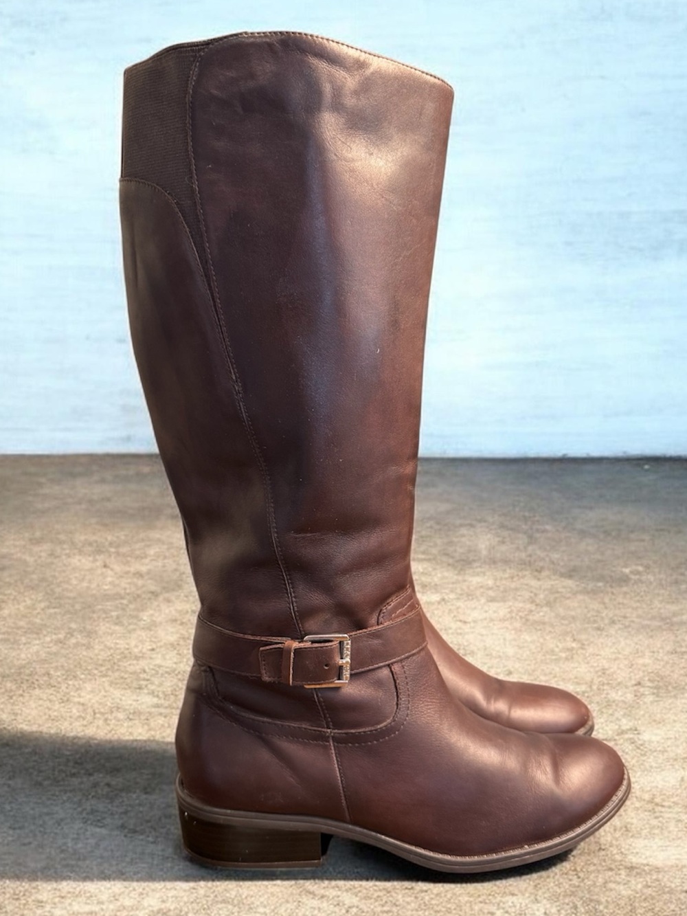 Ralph Lauren Makenzie Leather Knee-High Riding Boots